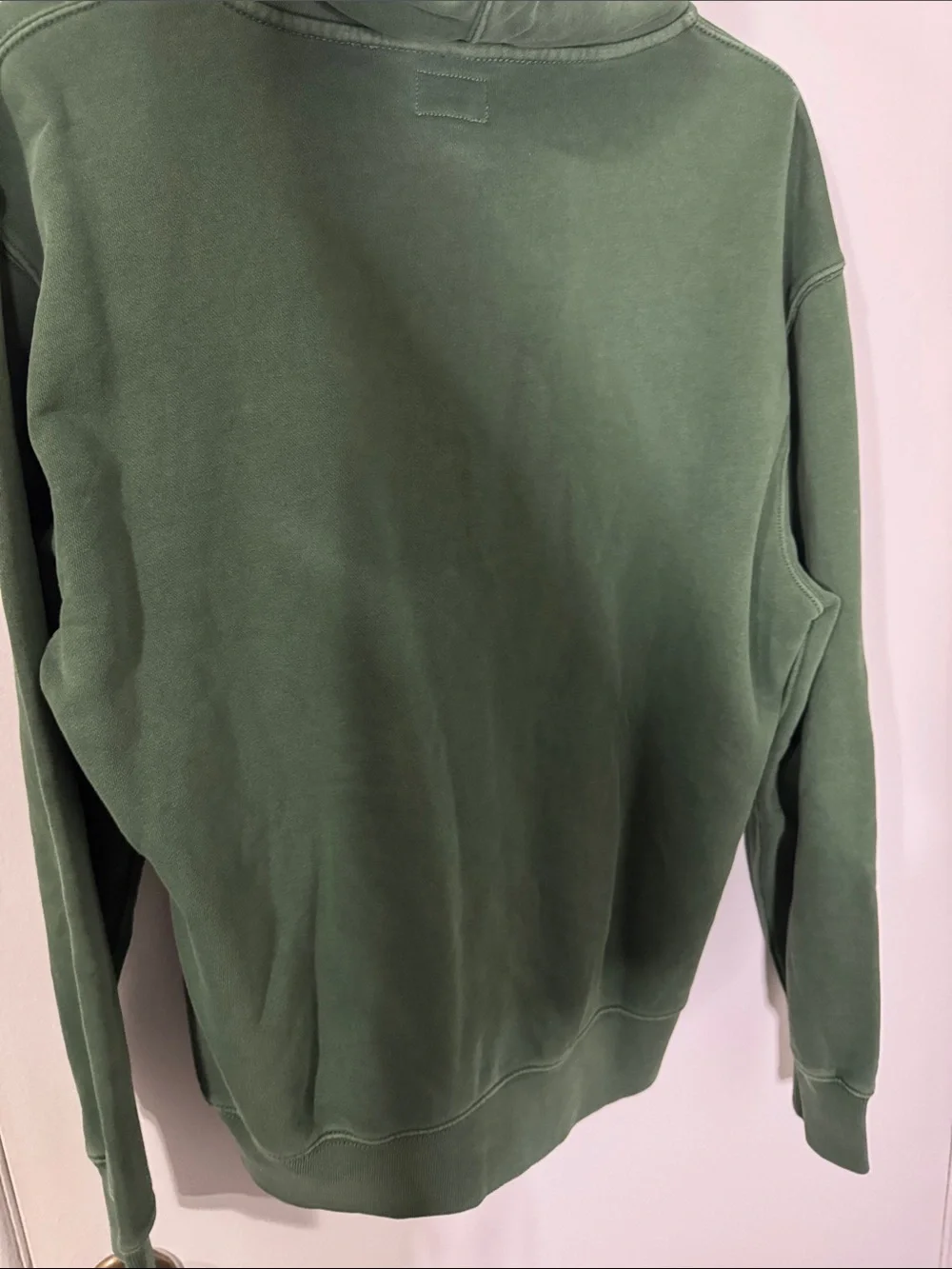 J. Crew Men's Medium Vintage Fleece Forest Green Full-Zip Hoodie NWT